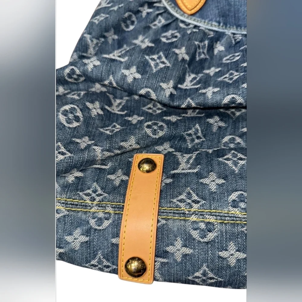 Louis Vuitton Blue Monogram Denim Neo Cabby GM Bag
